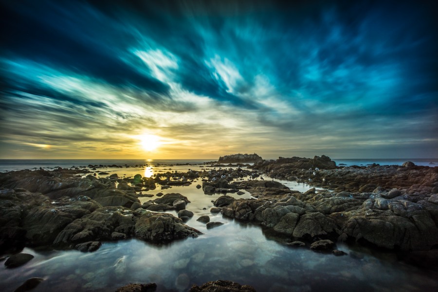 califórnia, nuvens, paisagem, longa exposição, monterey, foto, fotografia, rocha, mar, gaivotas, seascape, céu, sol, por do sol, viagem, estados unidos, rochas, estados unidos, américa,