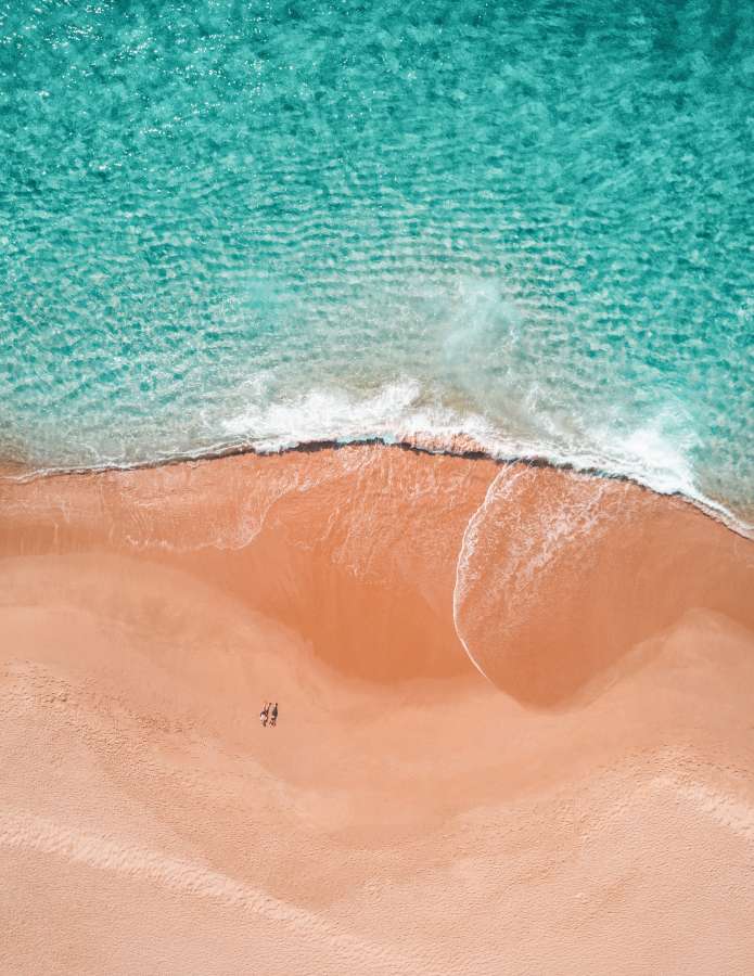 praia, tropical, caribe, zenital vista, zangão, pessoas, férias, verão,