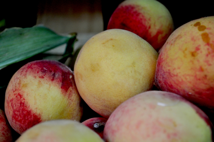 frutas, refeições, fundo, fundo, pêssego, pêssegos, vista frontal, fresco, frescor, P12062014